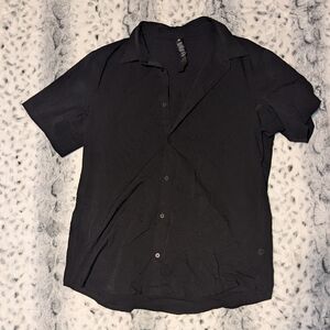 Men's Black Short Sleeve Shirt